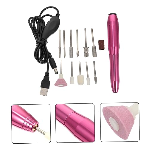 Electric Nail File and Polisher Gel Manicure Kit with 1 Aluminum Grinder Tool Set - Image 5