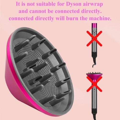 Diffuser Attachment Compatible with Dyson Hair Dryer HD01 HD02 HD03 for Fine Thick Natural Wave and Curly Hair Professional Salon Tool with Filter Cleaning Brush - Image 2