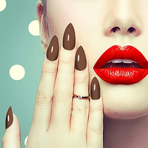 WOKOTO 20 Sheets Solid and Marble Design Gel Nail Polish Stickers Full Nail Wraps for Women Kit with Nail Classic Nail Gel Strips Nail Wraps Gel Polish Strips Nail Art Stickers for Women Girls - Image 2