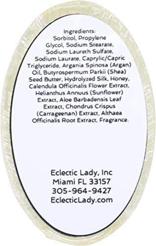 Eclectic Lady Alpine Frost Shampoo Soap Bar with Pure Argan Oil, Silk Protein, Honey Protein and Extracts of Calendula Flower, Aloe, Carrageenan, Sunflower - 4 oz Bar - Image 5