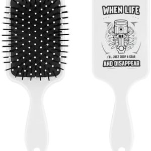 Drop A Gear and Disappear Fashion Hair Brush Everyday Air Cushion Hairbrush with Nylon Bristles for Unisex