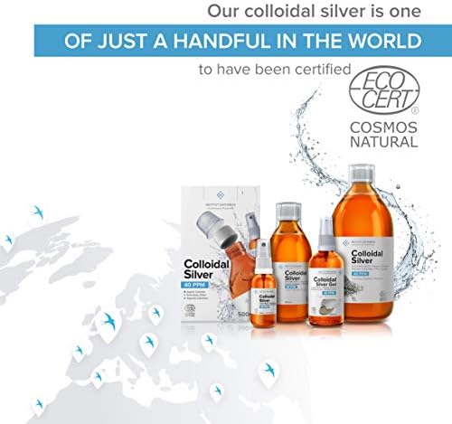 Colloidal Silver Liquid 10 fl oz & Spray to Fill ● Bioactive Hydrosol Silver Water ● Natural Immune Support Nano Sol Supplement Solution ● Ionic Minerals 40 PPM ● Organic Structured Plata Coloidal - Image 5