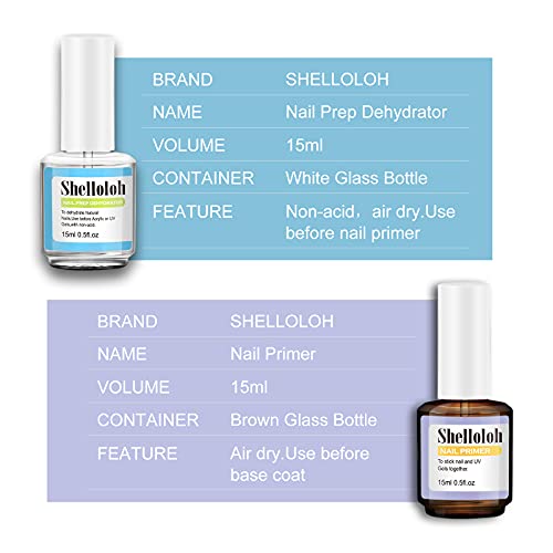 Acid-Free Nail Dehydrator and Primer Set 0.5 Fl Oz for Gel and Acrylics - Image 5