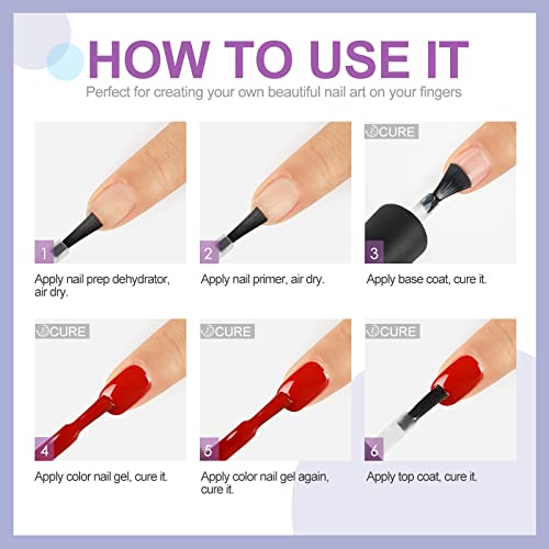 Acid-Free Nail Dehydrator and Primer Set 0.5 Fl Oz for Gel and Acrylics - Image 9