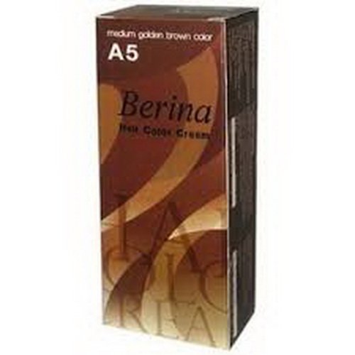 A5 Hair Color Cream Dye Medium Golden Brown Pack of 1 Super Permanent Fashion Unisex Containing an Innovative Component that Protects and Provides Glamor Color to Hair as Desired. - Image 2