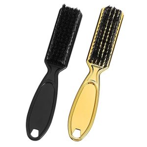 2Pcs cleaning brush hairbrush neck duster brush scalp brush curly hair brush home dust remover men comb soft hair brush portable shredded hair barber neck duster