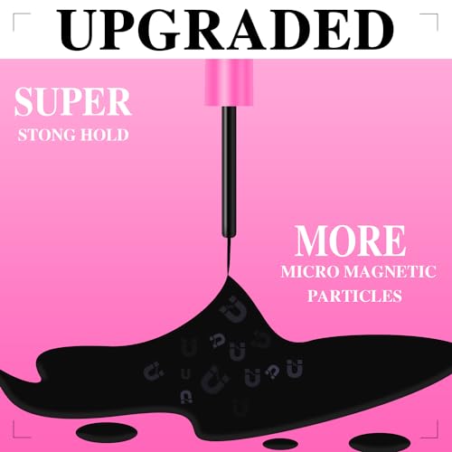 2 Black MIX 2 Brown Eyeliner Waterproof Magnetic Liquid Eyeliner,Upgraded All-Day Hold, Works Perfectly for Magnetic Eyelashes,Eye Liner -5ml*4 Count - Image 2