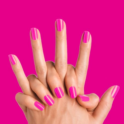 Semi Cured Gel Nail Strips Hot Pink UV Nails Gel Nail Stickers 20 Pieces Salon-Quality Nail Polish Strips Holiday Nails Works with UV Nail Lamp Easy Application & Removal - Image 2