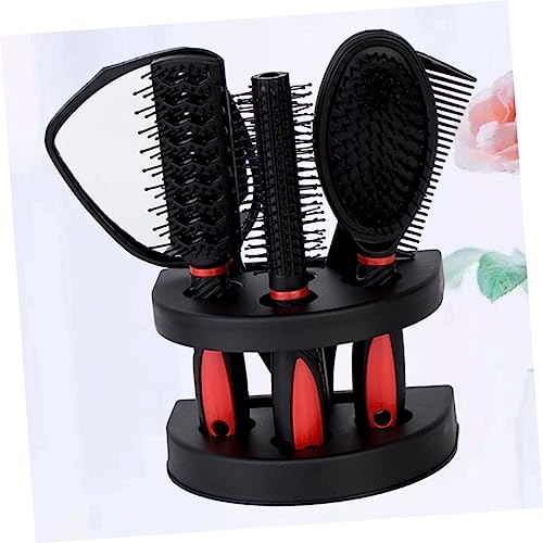 FRCOLOR 10 pcs hair styling tools hair style tools portable hair comb professional hair comb hair curling tools styling hair brush hair detangler brush Hair Cutting wooden Mirror suite set - Image 9