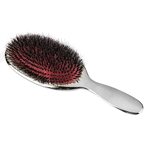 2 Colors Oval Nylon Bristle Hair Massage Comb Anti Static Scalp Hair Brush(silver) - Image 7