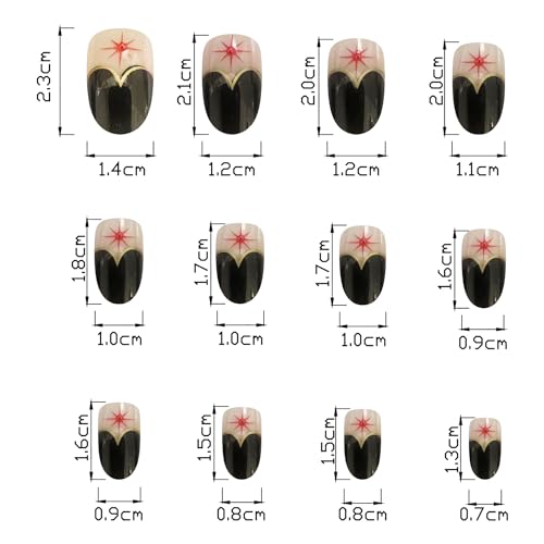 Short Oval Gold French Press on Nails with 3D Pearl Design, 24pc Set - Image 3