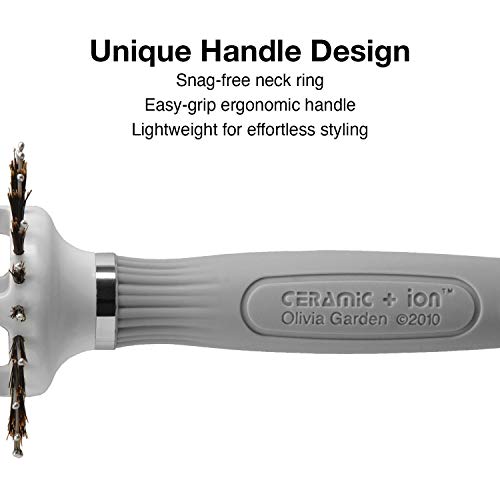 Olivia Garden Ceramic + Ion Turbo Vent Combo Hair Brush (ionic & 100% boar bristles) - Image 4