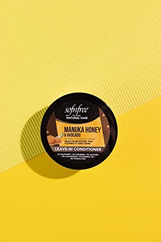 Sofn’free Leave-In Conditioner with Manuka Honey & Avocado Natural Hair Butter and Hair Moisturizer for Coily & Curly Hair - 11 Fl Oz (Pack of 3) - Image 5