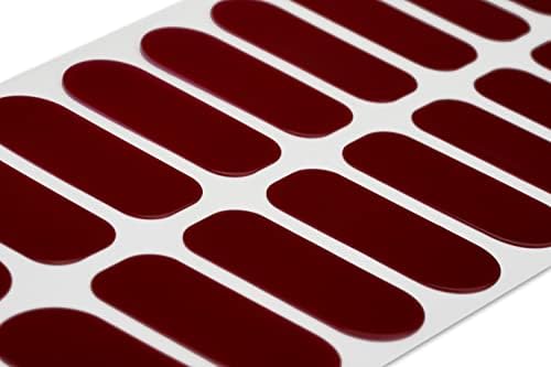 TOUGH GIRLS | 22 Semi-Cured Gel Nail Polish Strips | Brighter, Thicker, Tougher | UV LED Lamp Use Required | Includes Cuticle Stick, Nail File, Nail Wipes (Burgundy) - Image 3