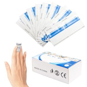 Travel-Size Nail Polish Remover Wipes Individually Wrapped, 50 Pads for Acrylic and Gel Nails