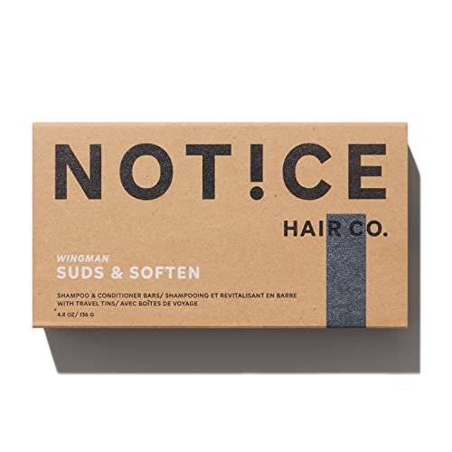 NOT!CE Hair Co. Wingman Shampoo & Conditioner Bars - Travel Set - beard & hair - Image 2
