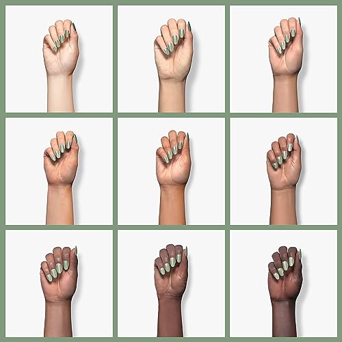 Beetles Gel Nail Polish Paulina Lapis Blue Color Translucent Soak Off Eucalyptus Green/Sage Green Color Gel Nail Polish 15ml - Image 8