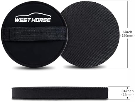6" Car Detailing Clay Pad, Clay Bar Pad Disc for Auto Detailing, 1Pc Magic Clay Pad and 1Pc Hand Strap Applicator (6 Inch, Black) - Image 4