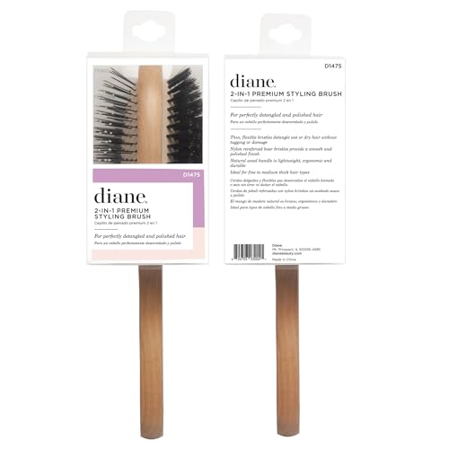 Diane 2-in-1 Premium Detangling Smoothing Styling Brush for All Hair Types - Image 6
