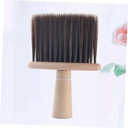 Neck Cleaning Duster Soft Hair Brush Hair Brush Cleaning Tool Hair Styling Brush Sepia Neck Duster Brush Broken Hair Cleaning Face Cleaning Tools - Image 3