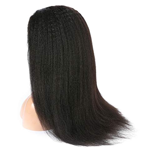 BESFOR Human Hair Lace Front Wigs Yaki Straight 26 Inch Brazilian Unprocessed Virgin Hair Wigs Pre Plucked with Baby Hair for Black Women Natural Hairline - Image 3
