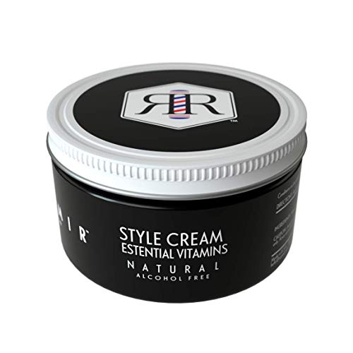 Reamir Men's Style Cream - High Impact Shine - Lightweight Flexible Hold - Frizz Protection - All Day Hold - All Natural 4 oz