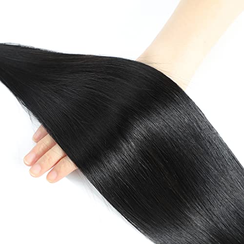 Straight Bundles Human Hair 20 22 24 Inch 3 Bundles 100% Unprocessed Brazilian Virgin Human Hair Bundles Straight Weave Bundles Natural Color - Image 5