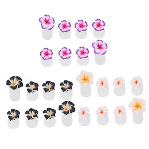 24 Pcs Decorative Silicone Toe Separators Nail Polish Toe Separators Nail Supplies Decorative Toe Separators Silicone Flower Toe Separators Pedicure Divider