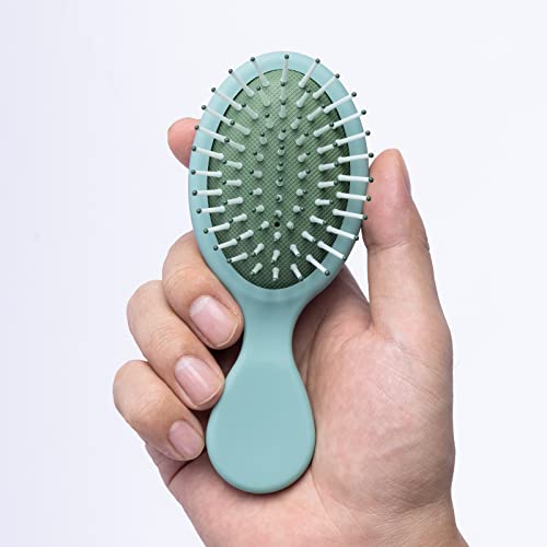 2 Pack Mini Travel Hair Brush Set for All Hair Types Detangling Kids Adults - Image 8