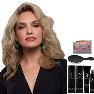 Jon Renau Christy Jennifer Remy Human Hair Wig Bundle FS27 with Q&A Booklet and Care Products