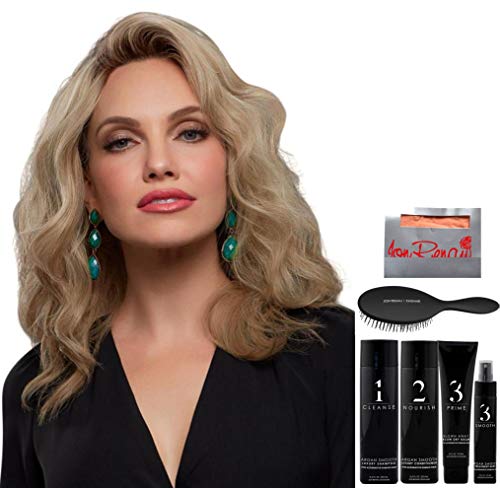 Jon Renau Christy Jennifer Remy Human Hair Wig Bundle FS27 with Q&A Booklet and Care Products