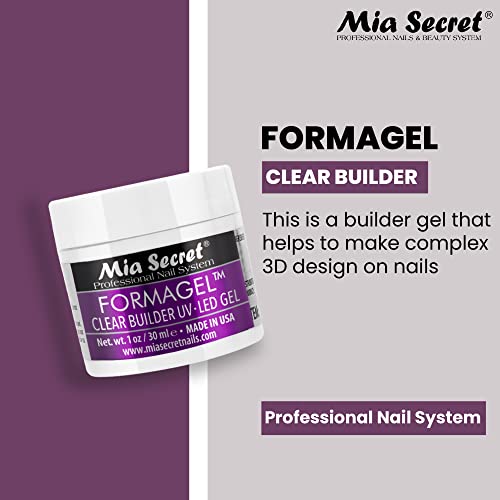 Mia Secret Professional Nail System Formagel Clear Builder Gel For Nails, 1 oz - Image 2