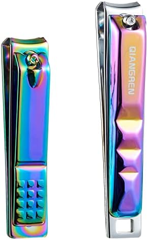 Ergonomic Stainless Steel Nail Clipper Set for All Ages, Sharp Cutting