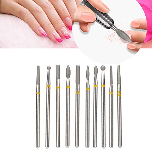 10-Piece Nail Drill Bits Set for Manicure and Pedicure, Professional Quality Tools - Image 3