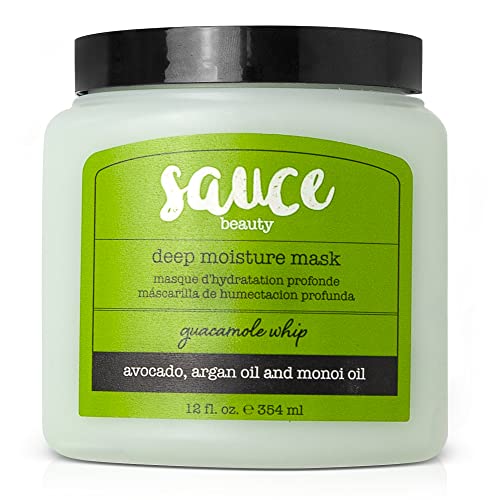SAUCE BEAUTY Guacamole Whip Hair Masks - Deep Conditioning Hair Masks w/Avocado, Honey & Argan Oil - 12 Fl Oz + 3.4 Fl Oz Hair Masks for Dry, Damaged & Frizzy Hair - Image 2