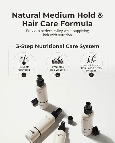 OBgE Style Setting Fixer (5.1fl oz) - Hair Spray for Natural Styling with Medium Hold, Volume. Liquid Formula for Easy Application and Easy Wash. - Image 3