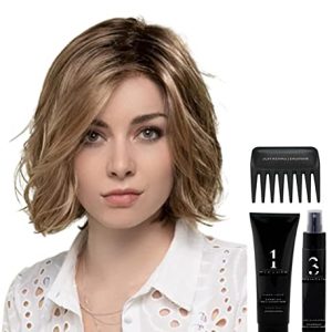 Ellen Wille Nola Petite/Average Wig Bahama-Beige-Shaded Bundle with Shampoo, Comb, Booklet