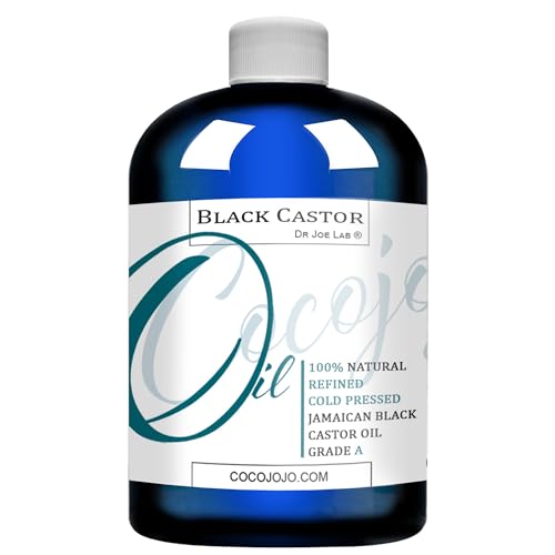 Organic Cold Pressed Jamaican Black Castor Oil 8 oz for Hair & Skin Nourishment