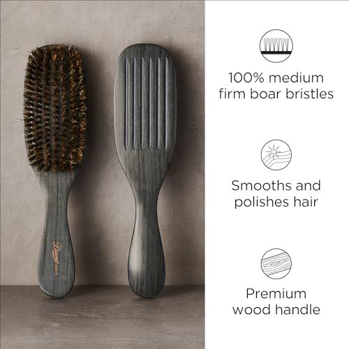 Diane Premium 100% Boar Bristle Wave Brush for Men and Barbers - Medium Size for Thick Hair - Image 2