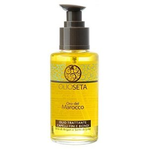OlioSeta Argan & Linseed Oil Oil Treatment For BLONDE-FINE Hair (3.38 oz. Large Size)