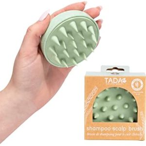 Scalp Massager Hair Shampoo Brush Shower Scalp Scrubber l Hair Scalp Scrubber Head Massager for Stress Relax Hair Growth (Soft Green)