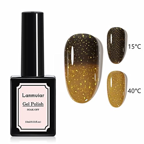Gel Polish Set Nail Polish Kit Temperature Change Jelly Gel Polish Nail Art Chip-Resistant Quick Dry for Long-lasting Manicure Salon Gift Salon-Quality Nail Gel Polish Nail Glitter Warehouse Sale - Image 2