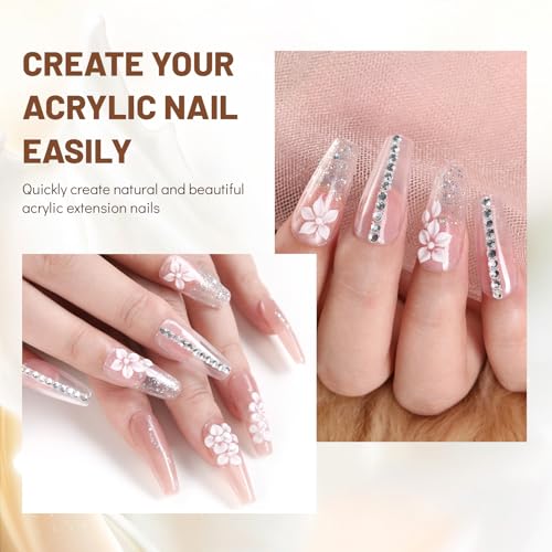 Aokitec 3pcs Acrylic Nail Brush Set - Size 10/12/14 Kolinsky Nail Brushes for Acrylic Application Nail Art Brushes for Acrylic Powder, Perfect for Nail Extension for Beginner & Professional - Image 6