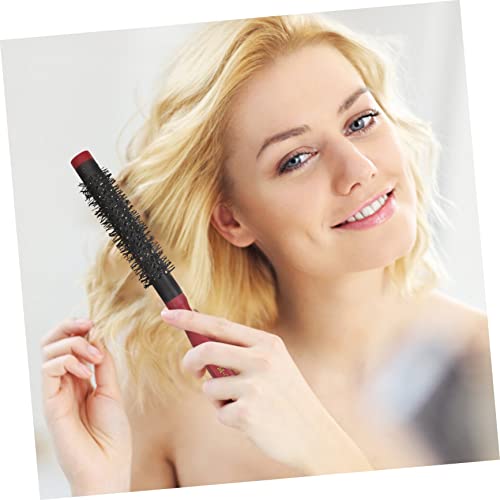 FRCOLOR Curly Hair Rolling Comb hair for women round boar bristle brush roller comb small round hair crimper for short hair Hairdressing Comb Miss aluminum tube lifting hair comb - Image 9