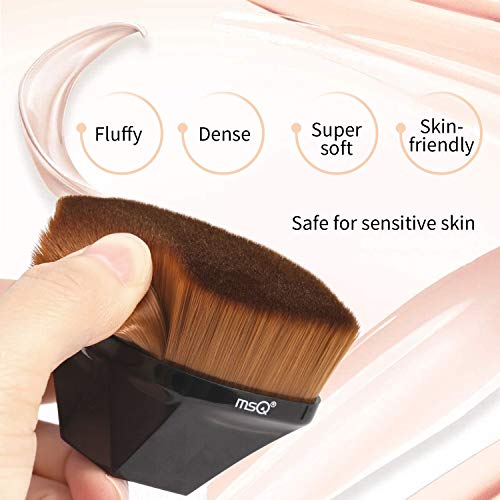 Foundation Brush Makeup Brush with Case, Black - Image 4