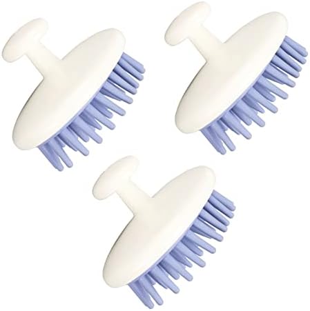 3 Pcs Scalp Massager Shampoo Brush Scalp Scrubber Silicone Compact Lightweight Comfortable Scalp Massager Hair Scrubber for Scalp Care