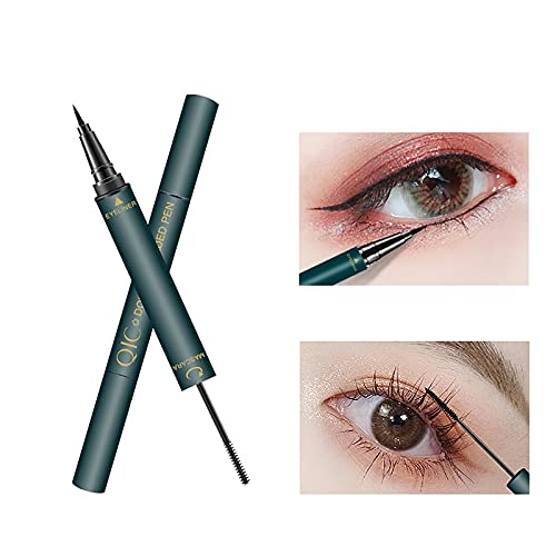 Waterproof 4D Fiber Mascara & Glitter Eyeliner Duo Set for Long-Lasting Wear - Image 5