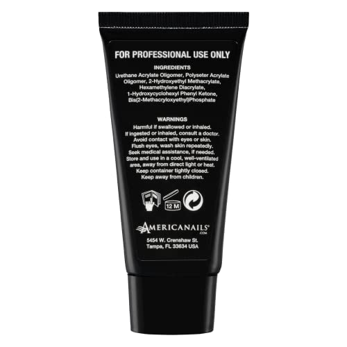 Americanails DuraFlex Gel Paste - Polygel Nail Paste for Nail Overlay and Nail Extension, Odor Free Poly Gel Nail Paste - Nail Strengthener for Durable and Lightweight Nails - 2oz Tube - Clear - Image 4