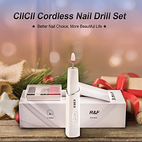Electric Nail Drill Machine CIICII Professional 66-Piece Cordless Rechargeable Nail File Set for Acrylic Nails and DIY Manicure Pedicure - Image 9