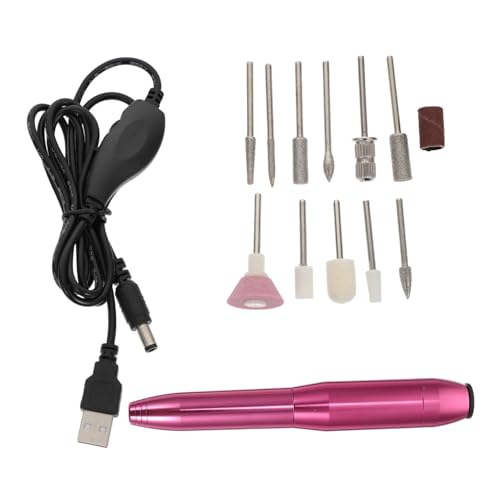 Electric Nail File and Polisher Gel Manicure Kit with 1 Aluminum Grinder Tool Set